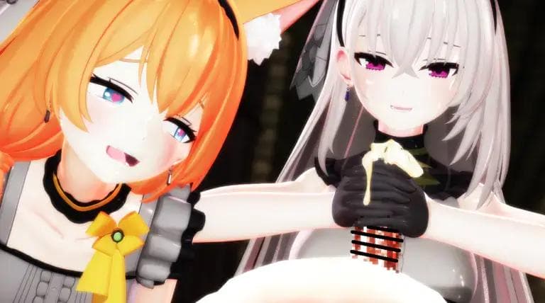 【mmd】 サクラコ＆マリーによる浄化の儀～お祈り中に懺悔射精～ - ドベのMMDエリア (ドベ)の投稿｜ファンティア[Fantia]